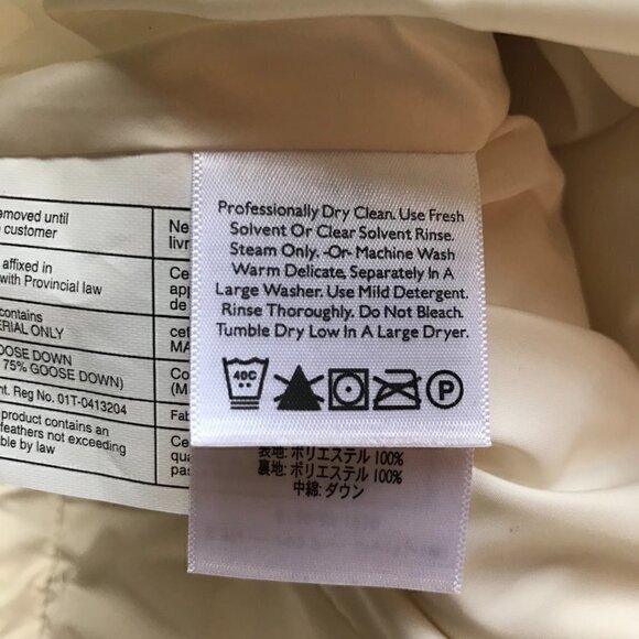 Eddie Bauer Cream Premium Goose Down Vest Size XXL - Picture 3 of 6